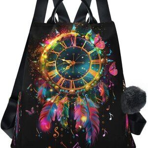 Women Backpack Purse Waterproof Polyester Anti-theft Casual Shoulder Bag